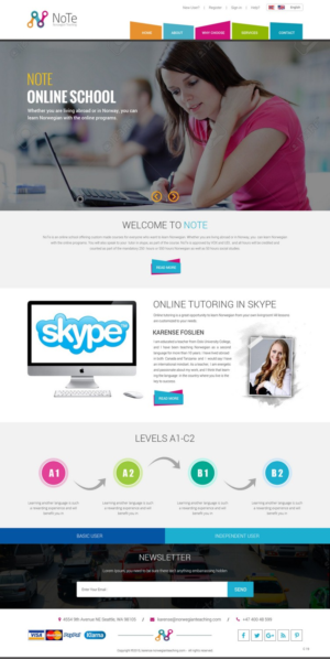 Web Design by pb for NoTe Norwegian Teaching | Design: #9264985