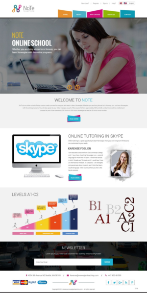 Web Design by pb for NoTe Norwegian Teaching | Design: #9264997