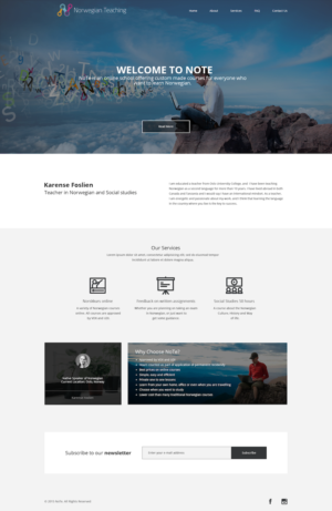 Web Design by dii for NoTe Norwegian Teaching | Design: #9254268