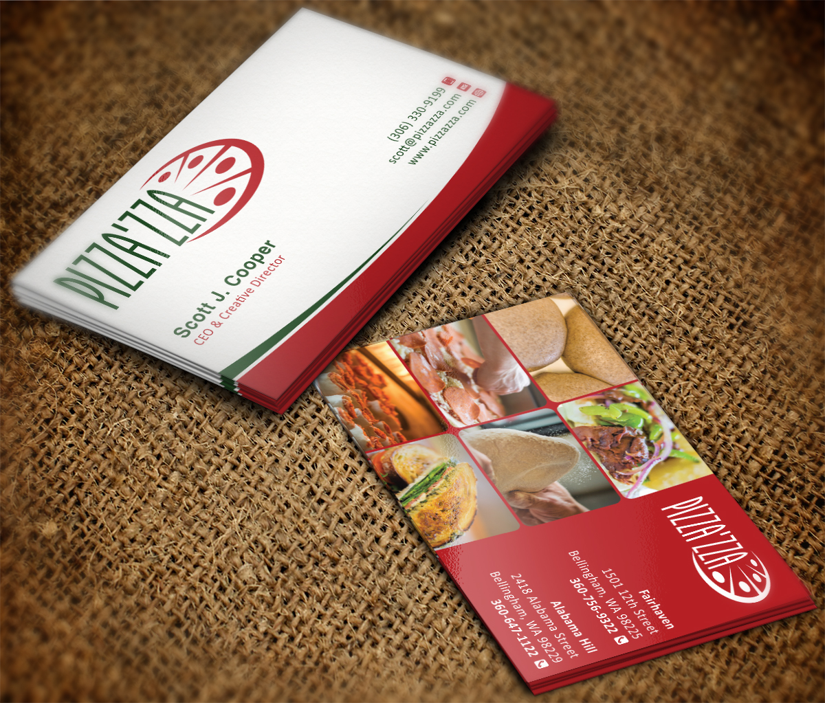 Business Card Design by MT for Pizzazza | Design #9264397