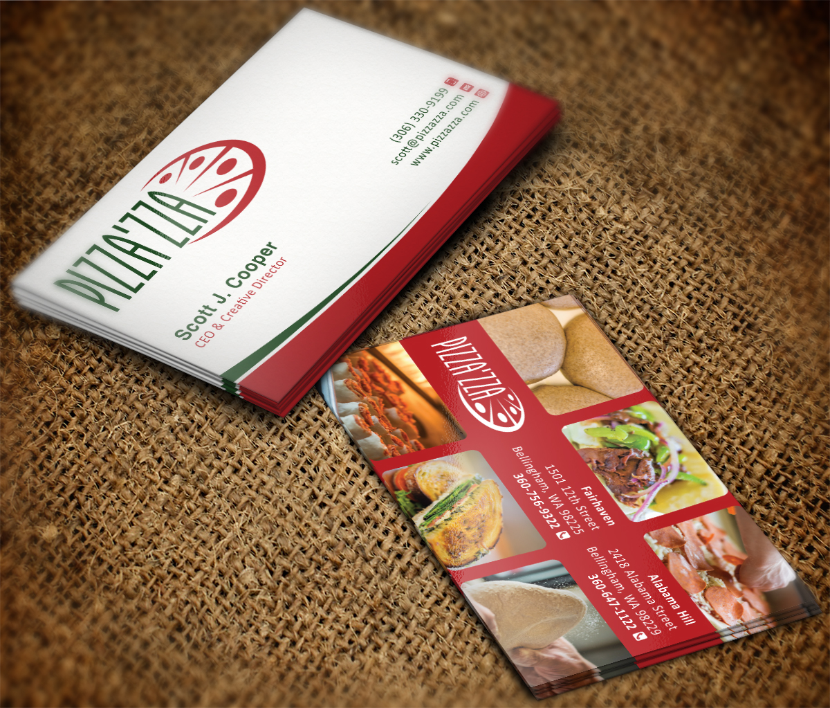 Business Card Design by MT for Pizzazza | Design #9264549