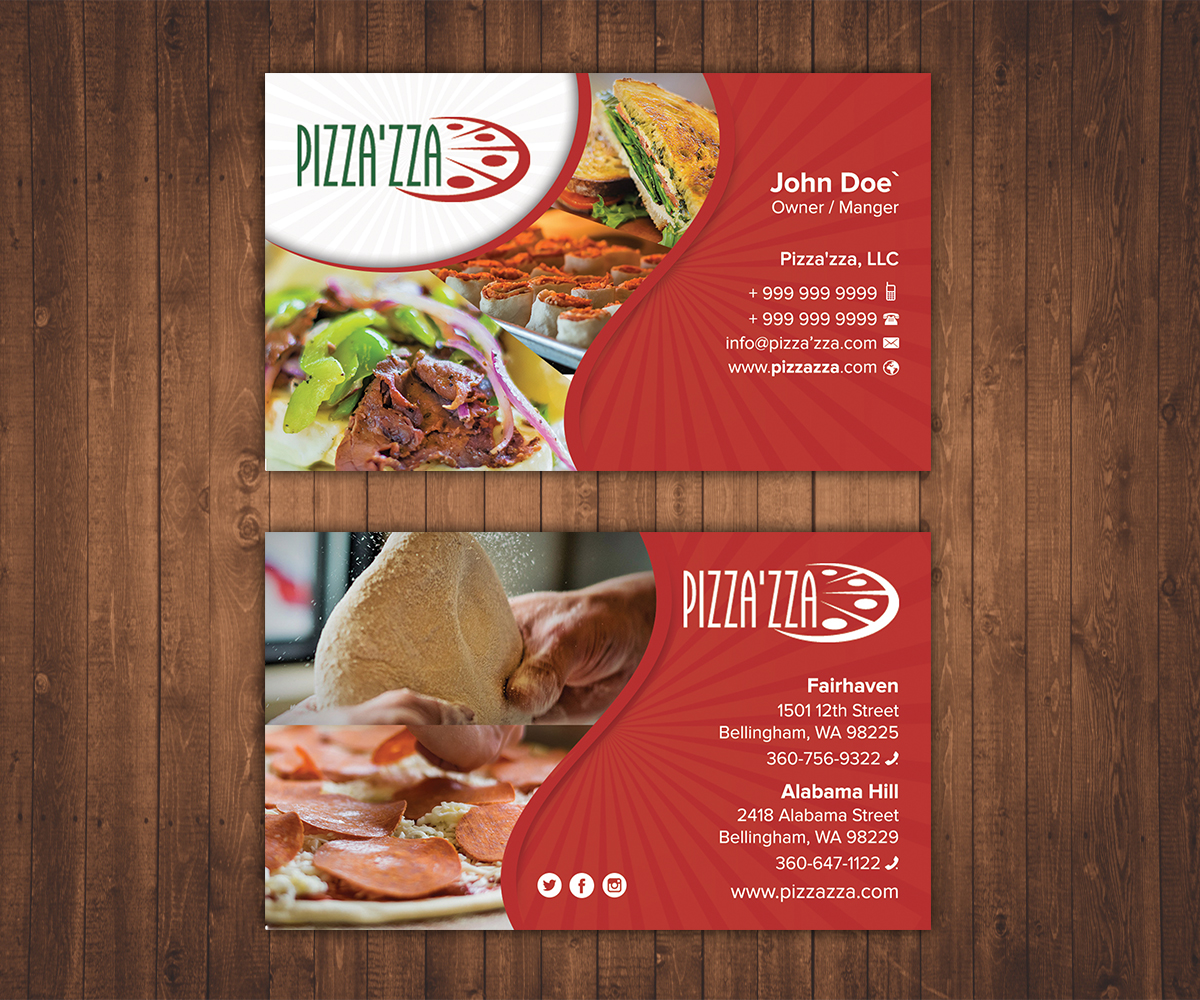 Business Card Design by Stylez Designz for Pizzazza | Design #9270670