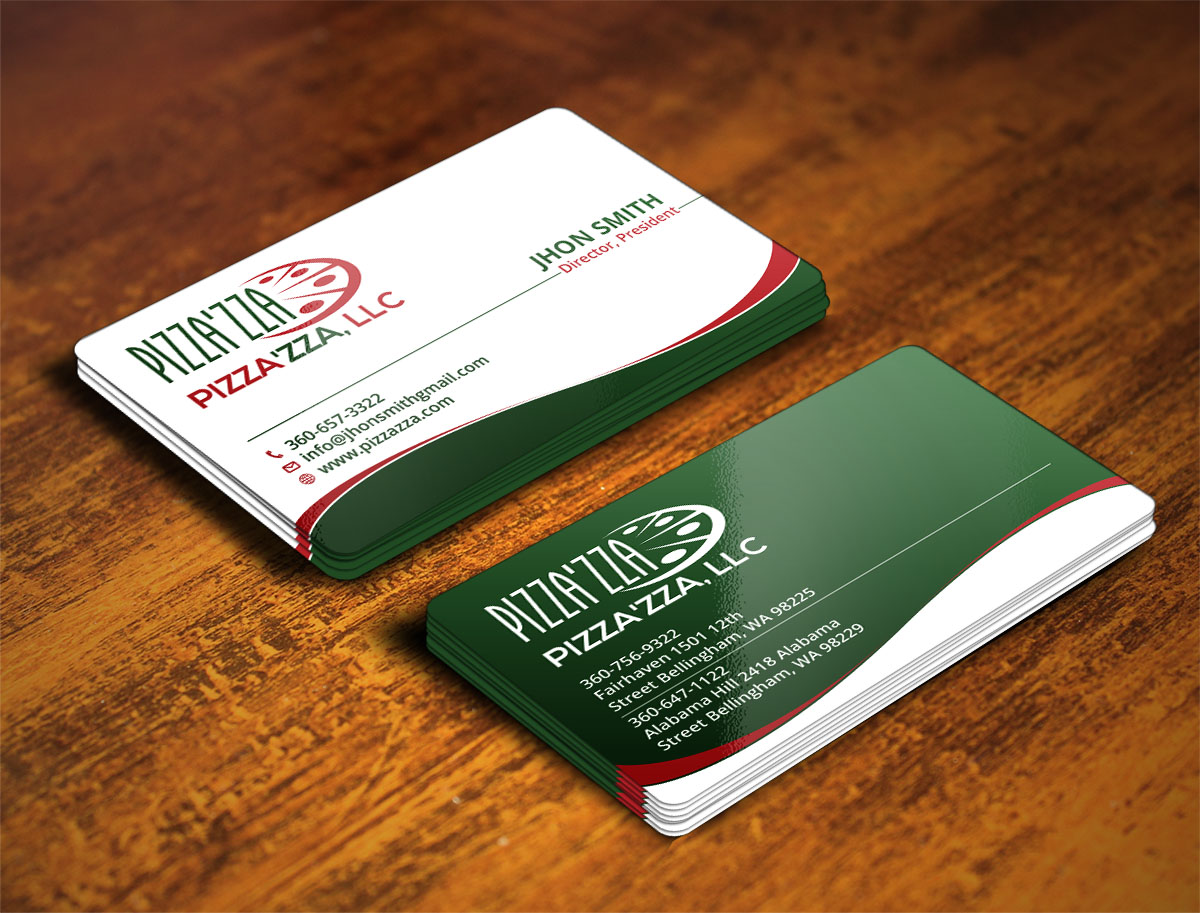 Visitenkarten-Design von Verified artistry (Design garden) für Pizzazza | Design #9247872