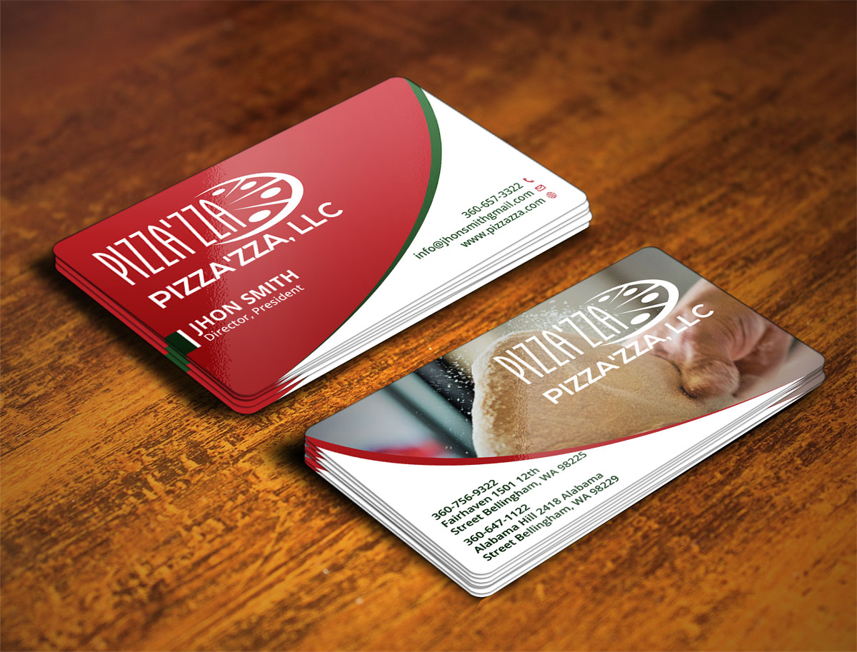 Business Card Design by Verified artistry (Design garden) for Pizzazza | Design #9247873