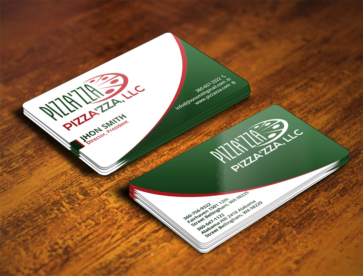Business Card Design by Verified artistry (Design garden) for Pizzazza | Design #9247874