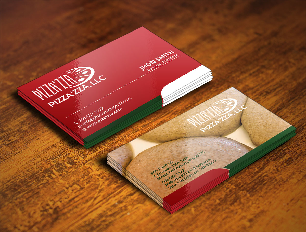 Business Card Design by Verified artistry (Design garden) for Pizzazza | Design #9247877