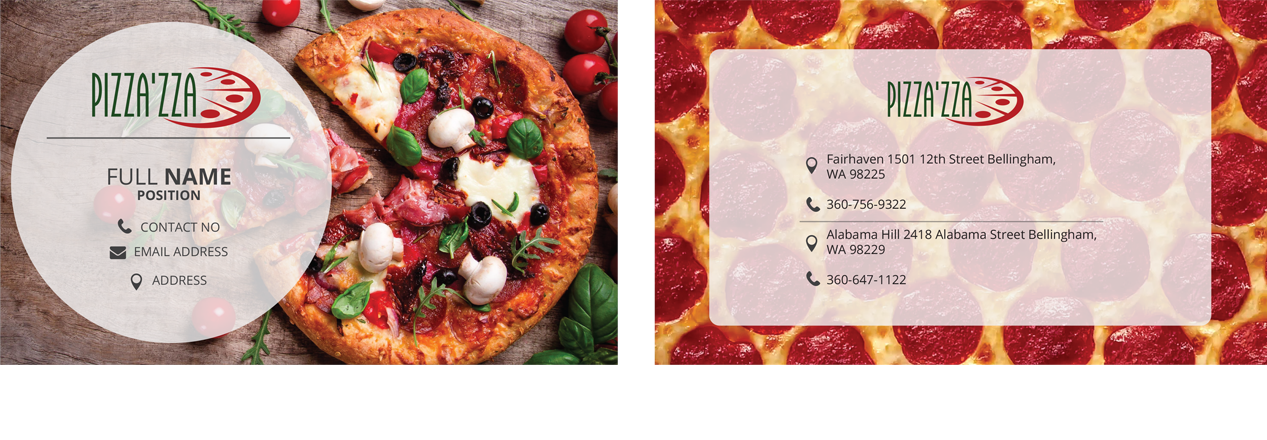 Business Card Design by Graphicient for Pizzazza | Design #9248272