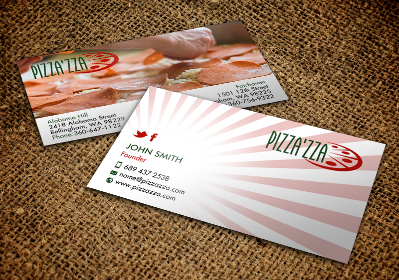 Business Card Design by chandrayaan.creative for Pizzazza | Design #9211343