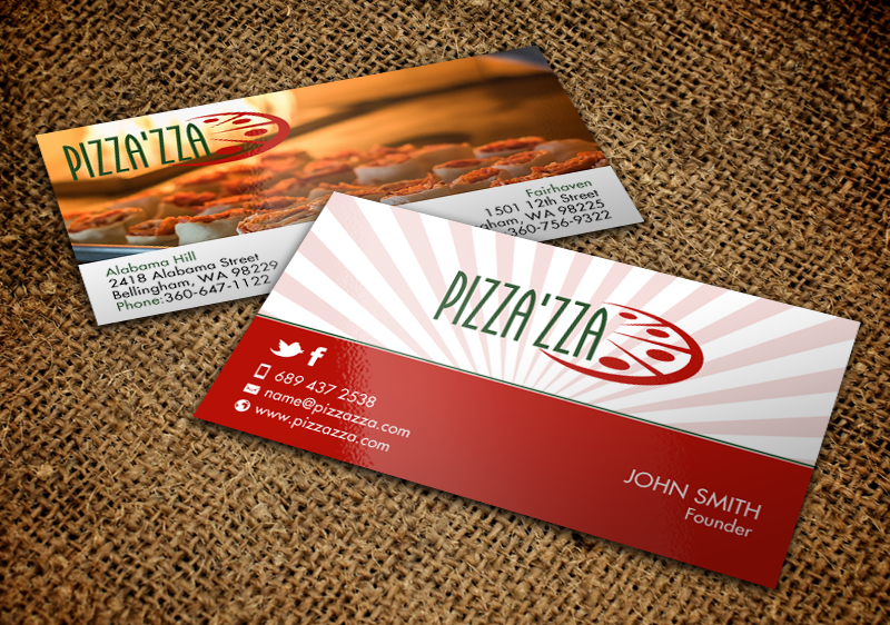 Business Card Design by chandrayaan.creative for Pizzazza | Design #9211356