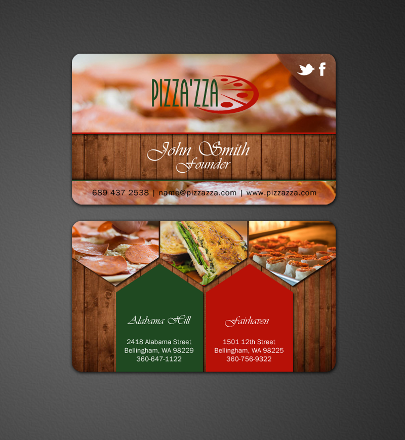 Business Card Design by chandrayaan.creative for Pizzazza | Design #9227562