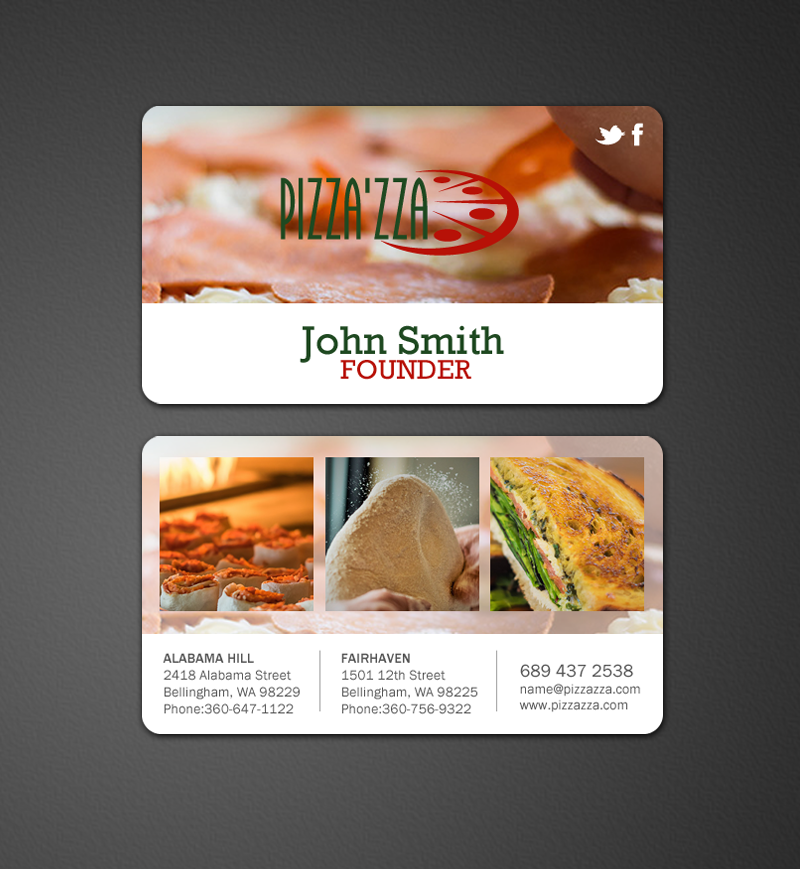 Business Card Design by chandrayaan.creative for Pizzazza | Design #9227563