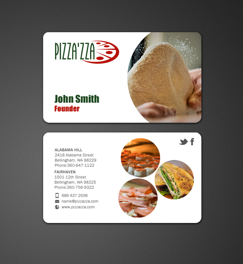 Diseño de Tarjeta de Presentación por chandrayaan.creative para Pizzazza | Diseño #9227564