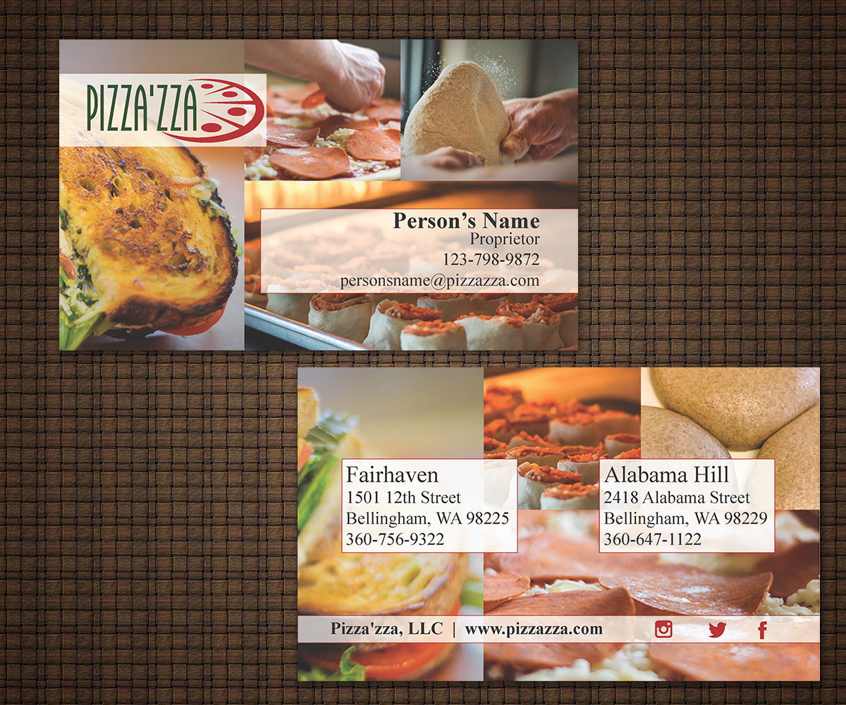 Business Card Design by Vimal Teja for Pizzazza | Design #9234156