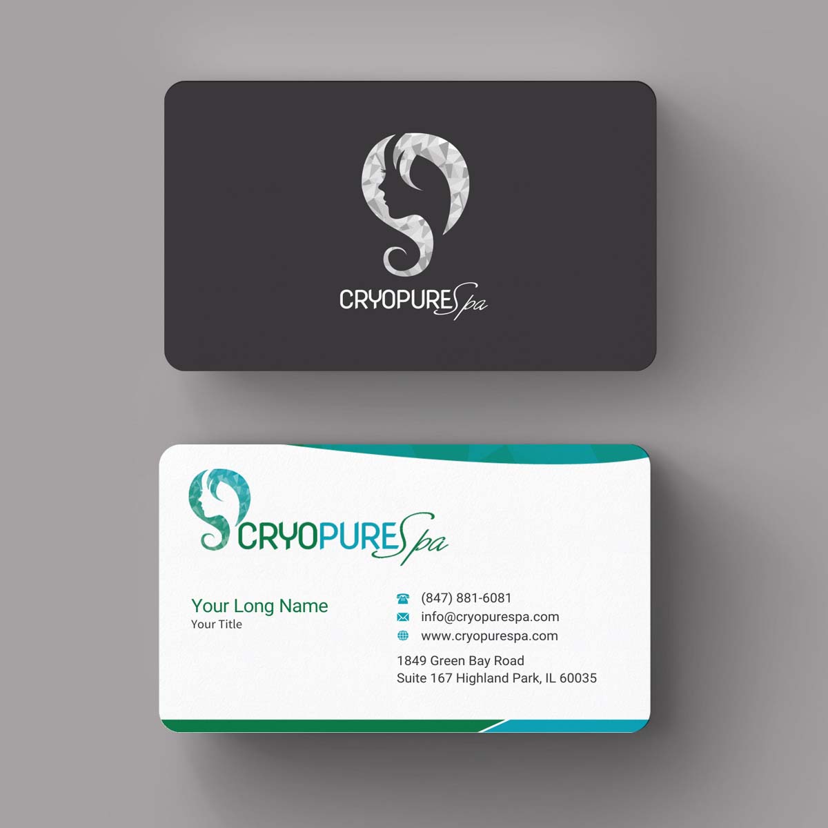 Business Card Design by INDIAN_Ashok for CryoPure Spa, LLC. | Design #9208161