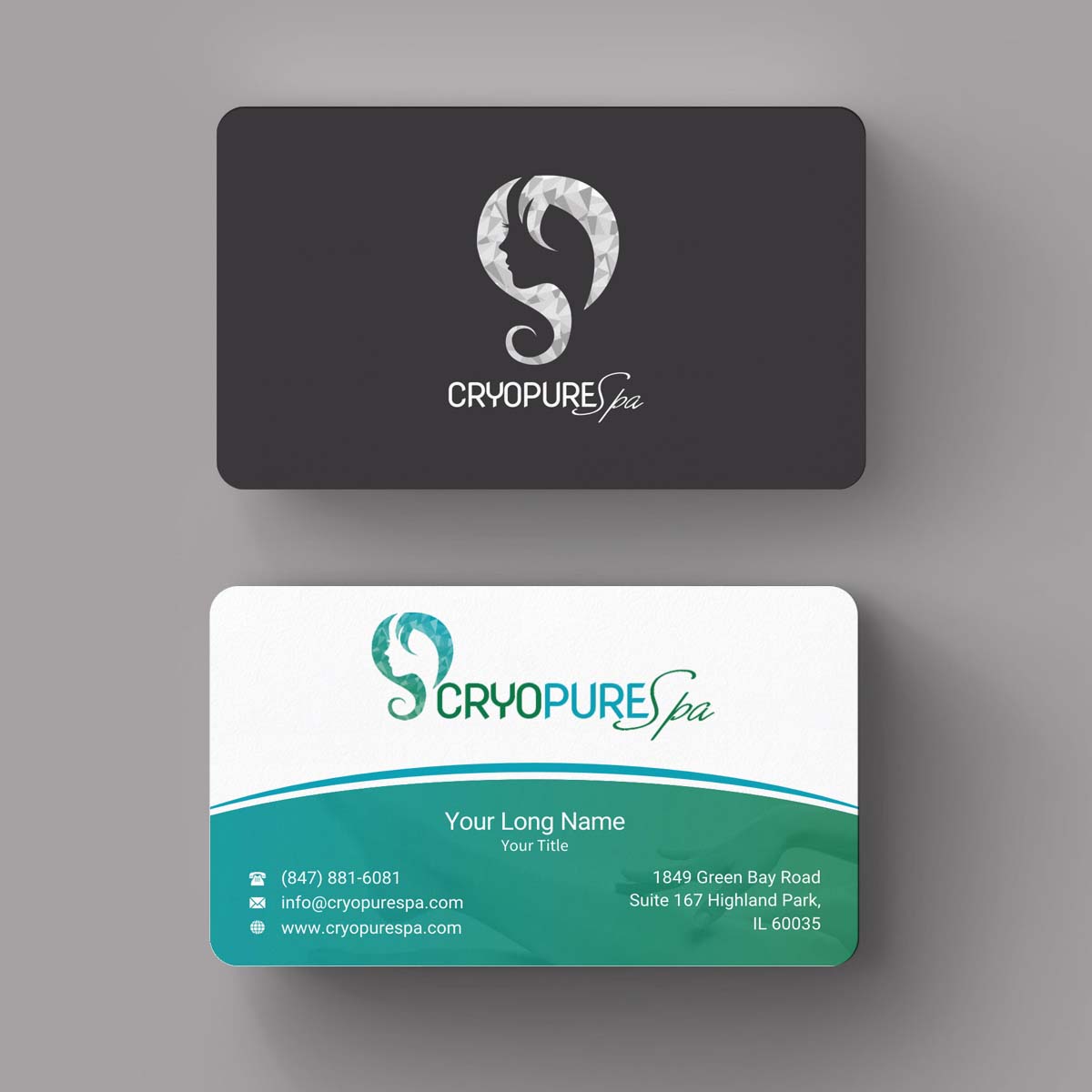 Visitenkarten-Design von INDIAN_Ashok für CryoPure Spa, LLC. | Design #9208165