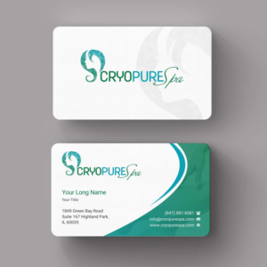 Design de Carte de Visite par INDIAN_Ashok pour CryoPure Spa, LLC. | Design : #9208167
