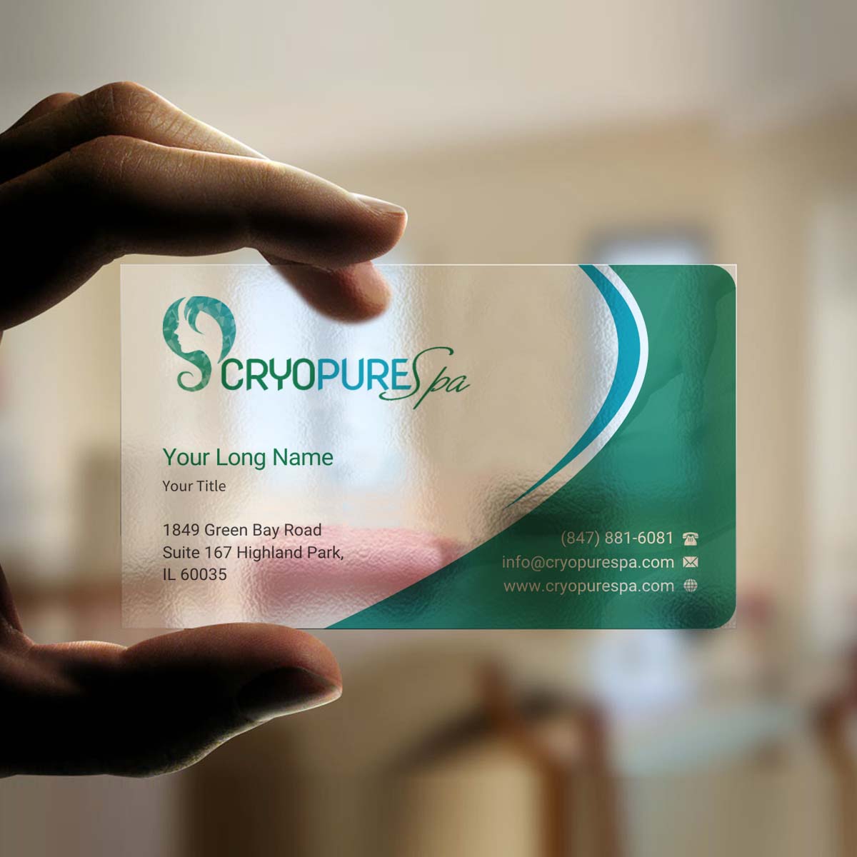 Visitenkarten-Design von INDIAN_Ashok für CryoPure Spa, LLC. | Design #9208171