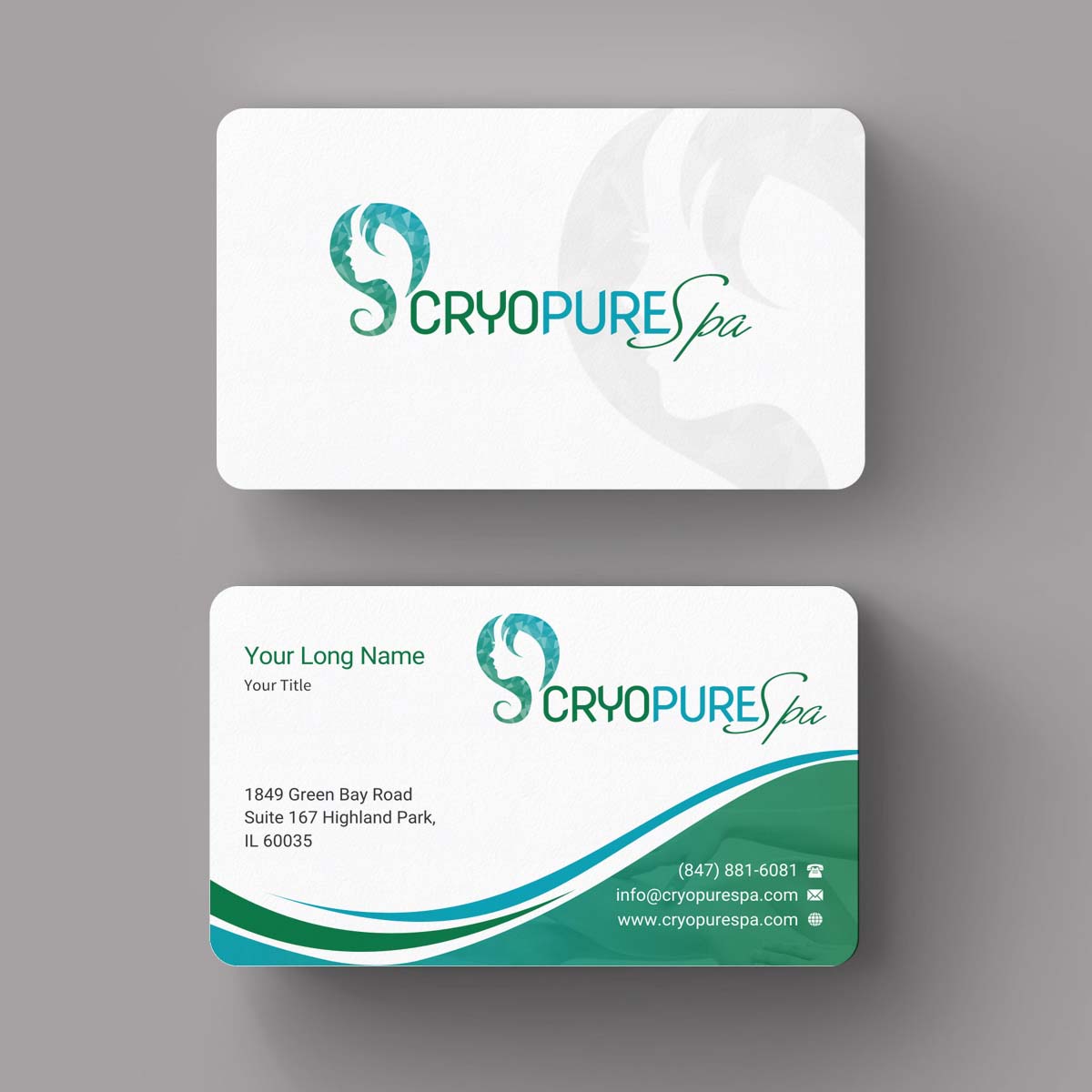 Visitenkarten-Design von INDIAN_Ashok für CryoPure Spa, LLC. | Design #9208173