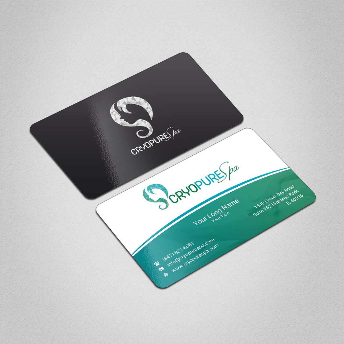 Business Card Design by INDIAN_Ashok for CryoPure Spa, LLC. | Design #9208175