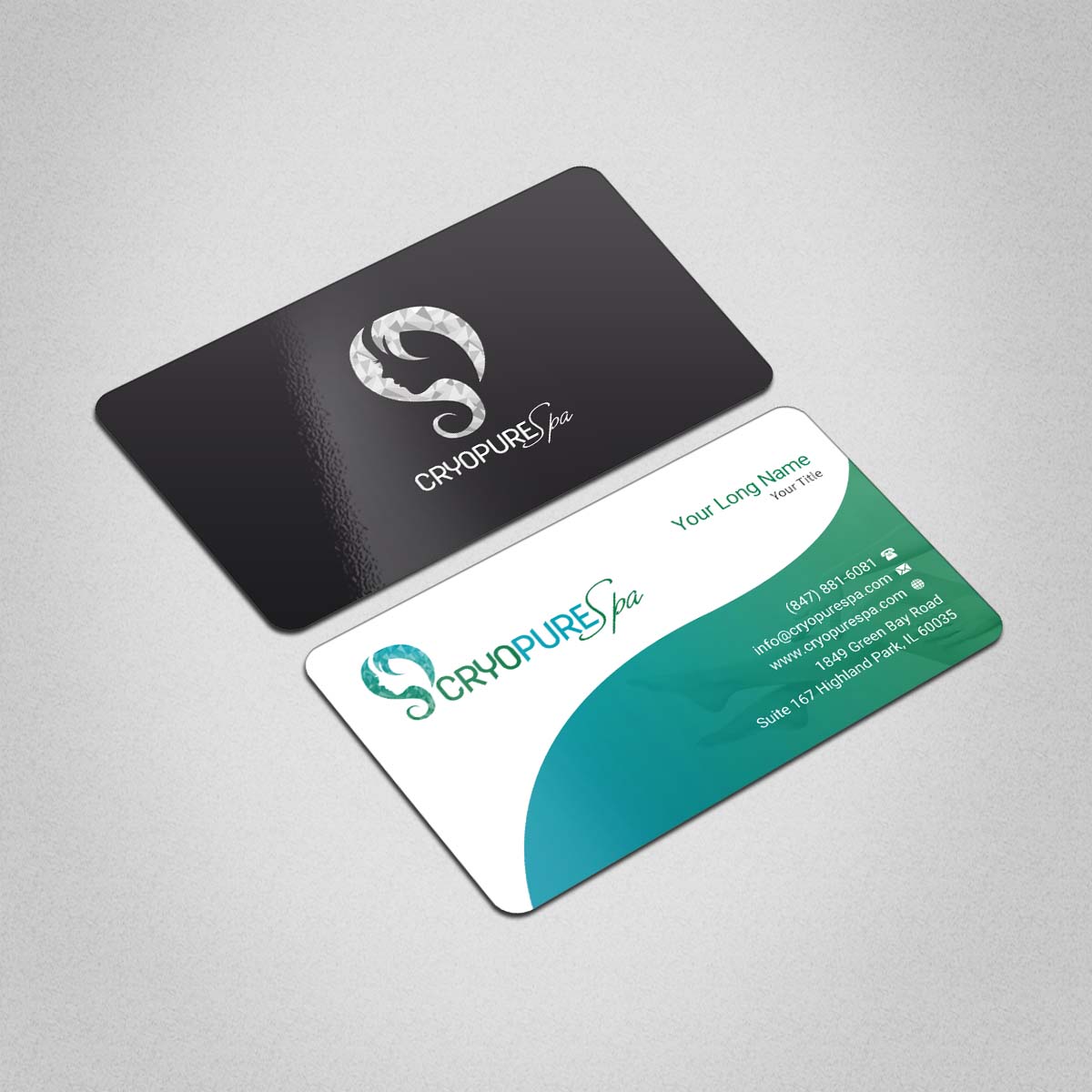 Business Card Design by INDIAN_Ashok for CryoPure Spa, LLC. | Design #9208178