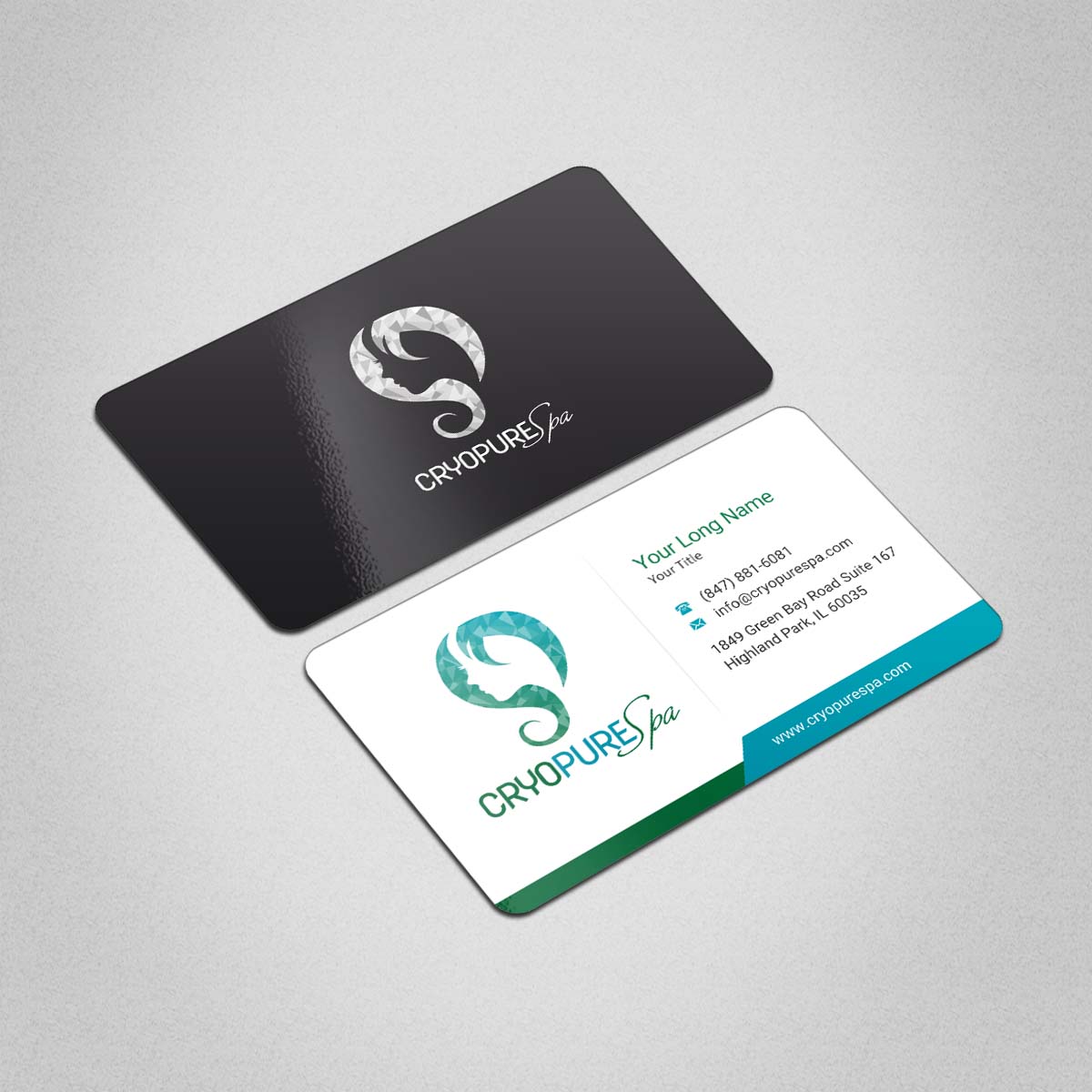 Business Card Design by INDIAN_Ashok for CryoPure Spa, LLC. | Design #9208181
