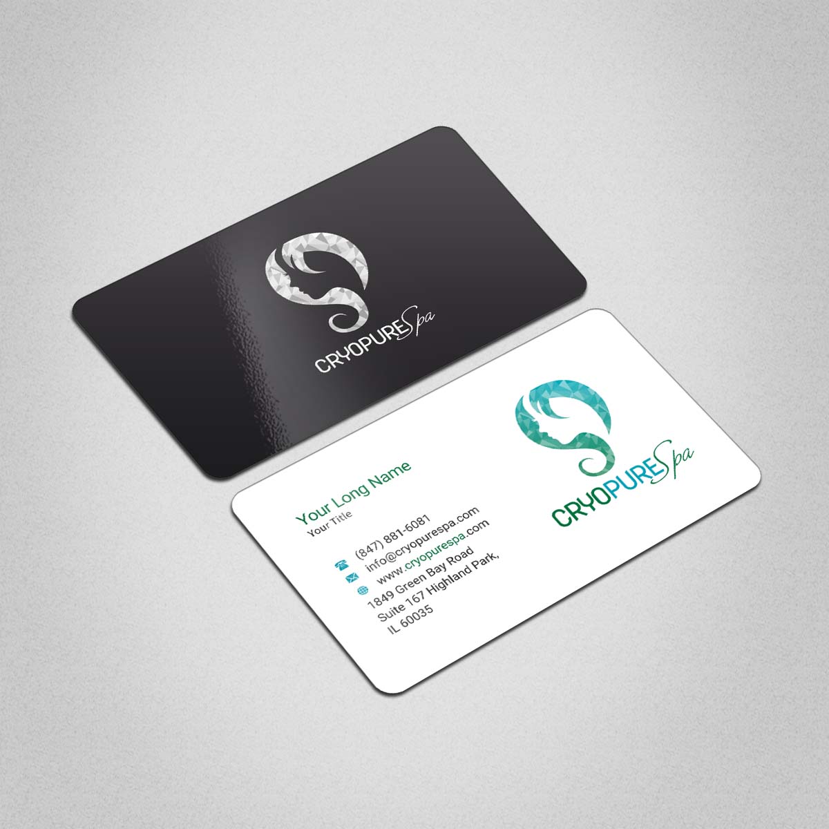Business Card Design by INDIAN_Ashok for CryoPure Spa, LLC. | Design #9208186
