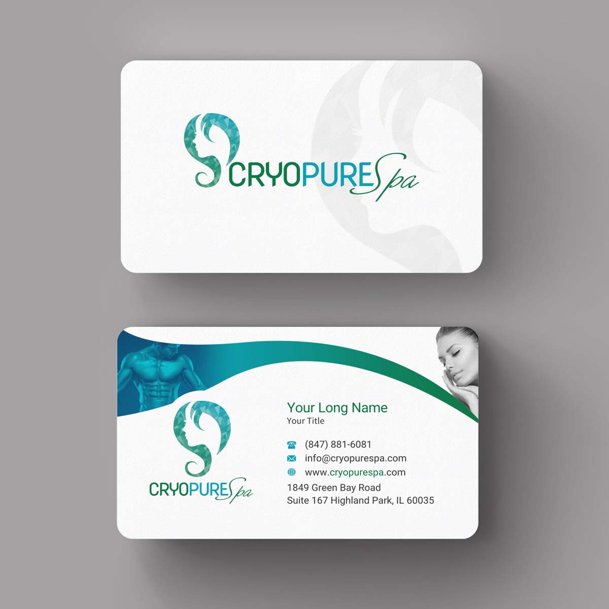 Business Card Design by INDIAN_Ashok for CryoPure Spa, LLC. | Design #9208188