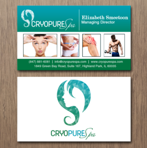 Design de Carte de Visite par Lanka Ama pour CryoPure Spa, LLC. | Design : #9208281
