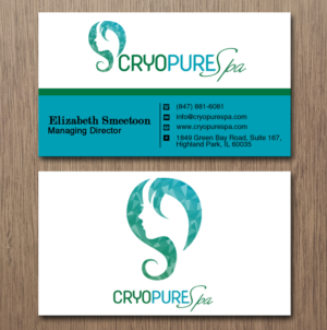 Design de Carte de Visite par Lanka Ama pour CryoPure Spa, LLC. | Design : #9208323