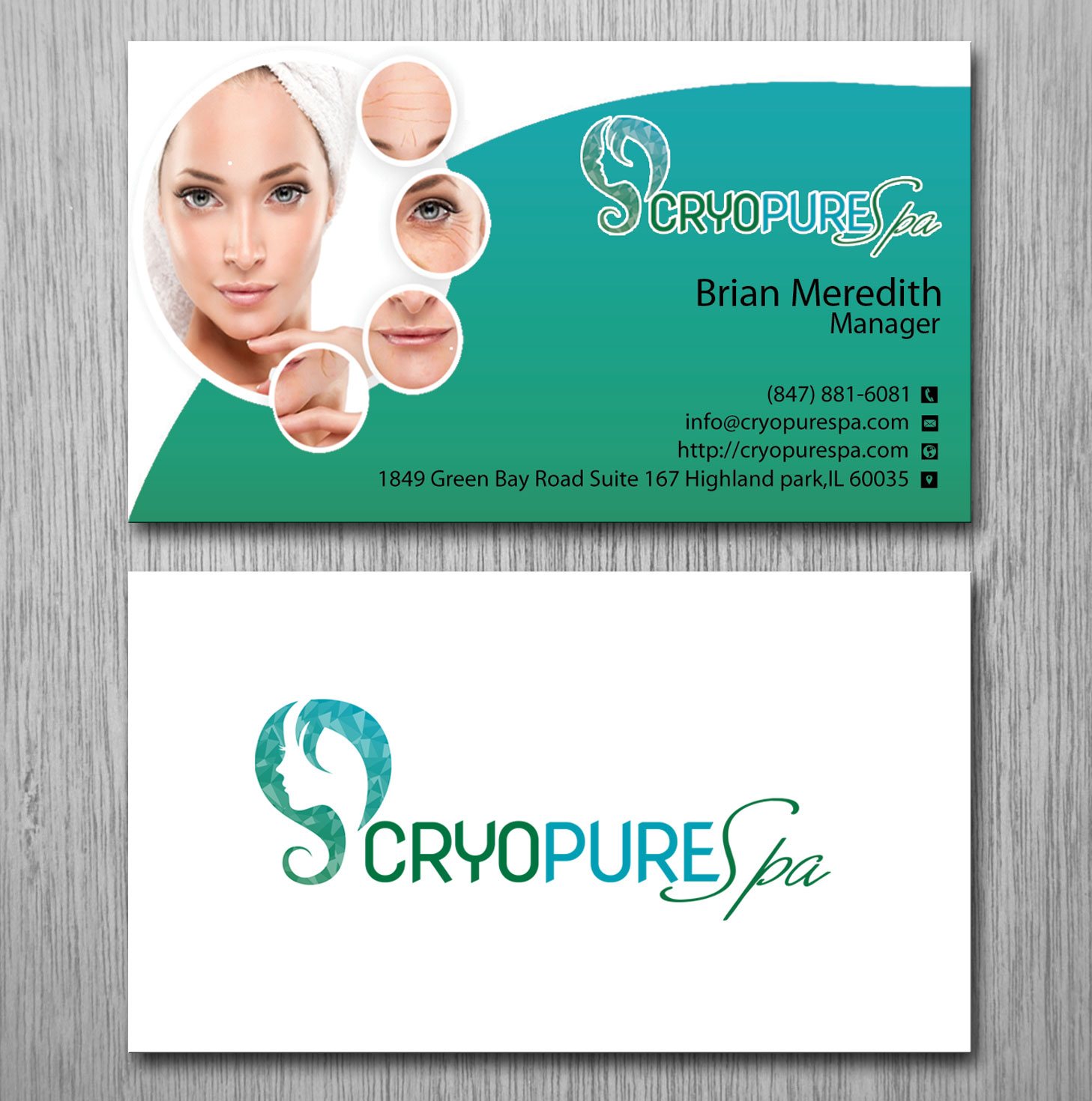 Diseño de Tarjeta de Presentación por Lanka Ama para CryoPure Spa, LLC. | Diseño #9208334