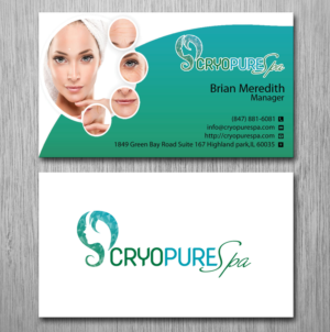Design de Carte de Visite par Lanka Ama pour CryoPure Spa, LLC. | Design : #9208334