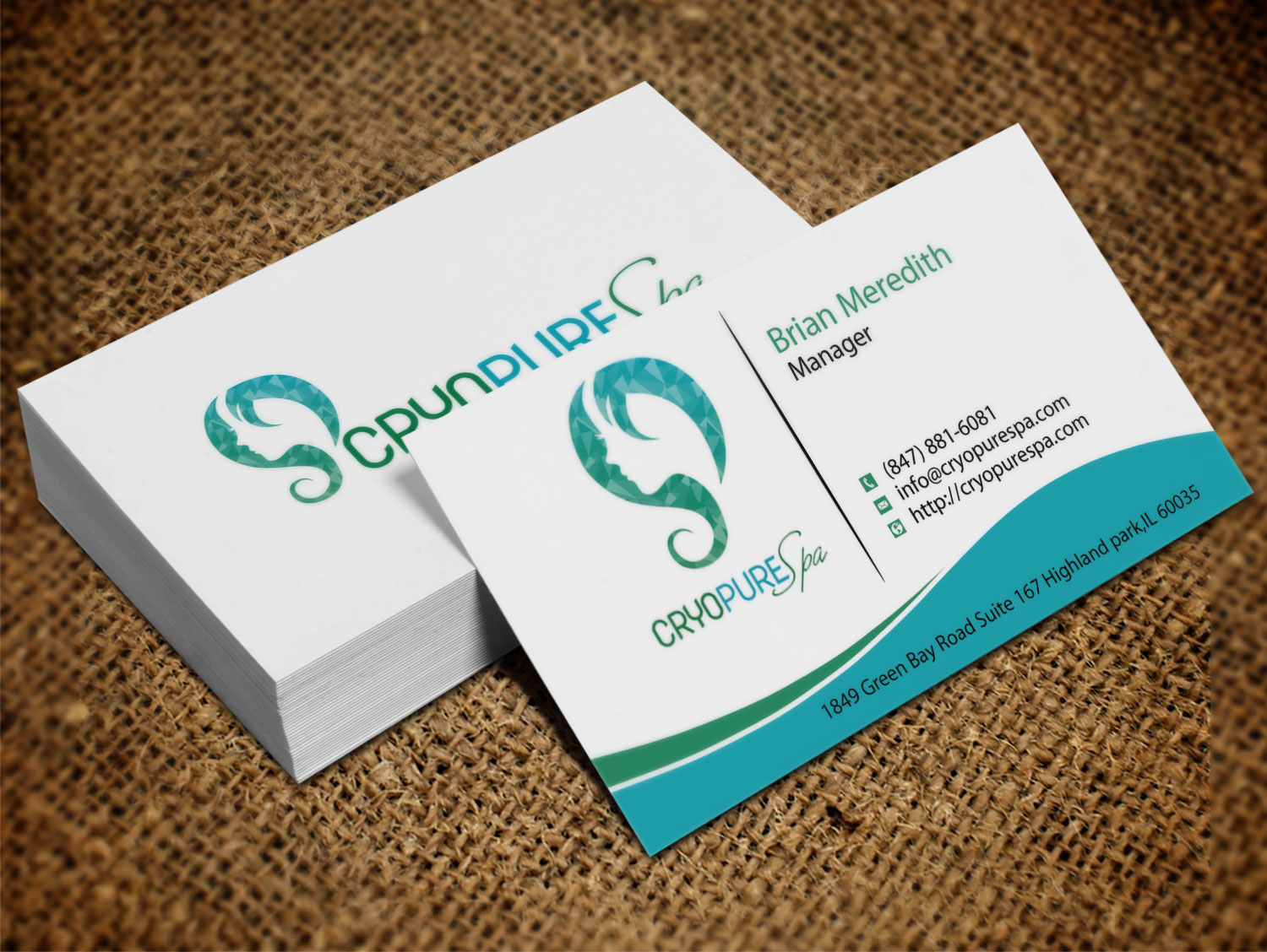 Diseño de Tarjeta de Presentación por Lanka Ama para CryoPure Spa, LLC. | Diseño #9208346
