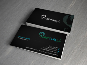 Business Card Design by Creations Box 2015 for CryoPure Spa, LLC. | Design: #9220810