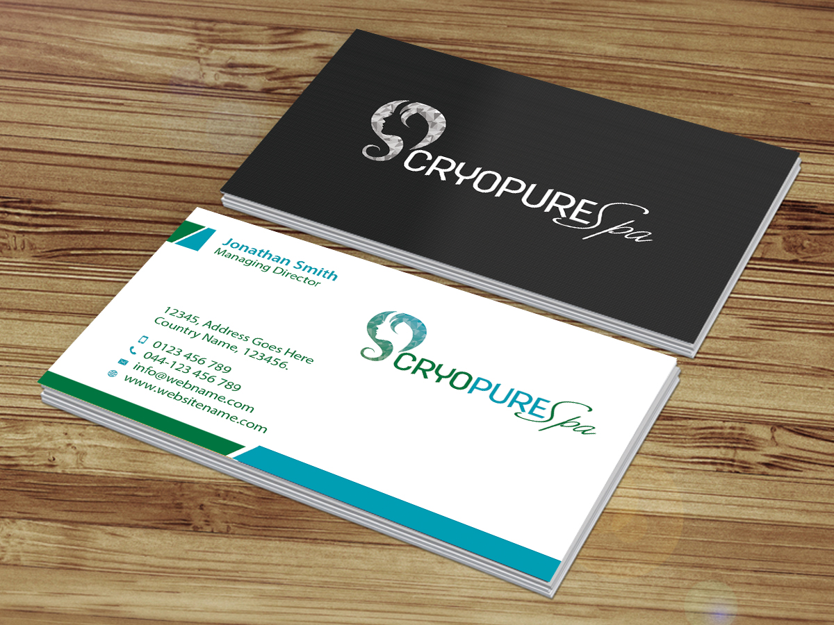 Diseño de Tarjeta de Presentación por Creations Box 2015 para CryoPure Spa, LLC. | Diseño #9220812