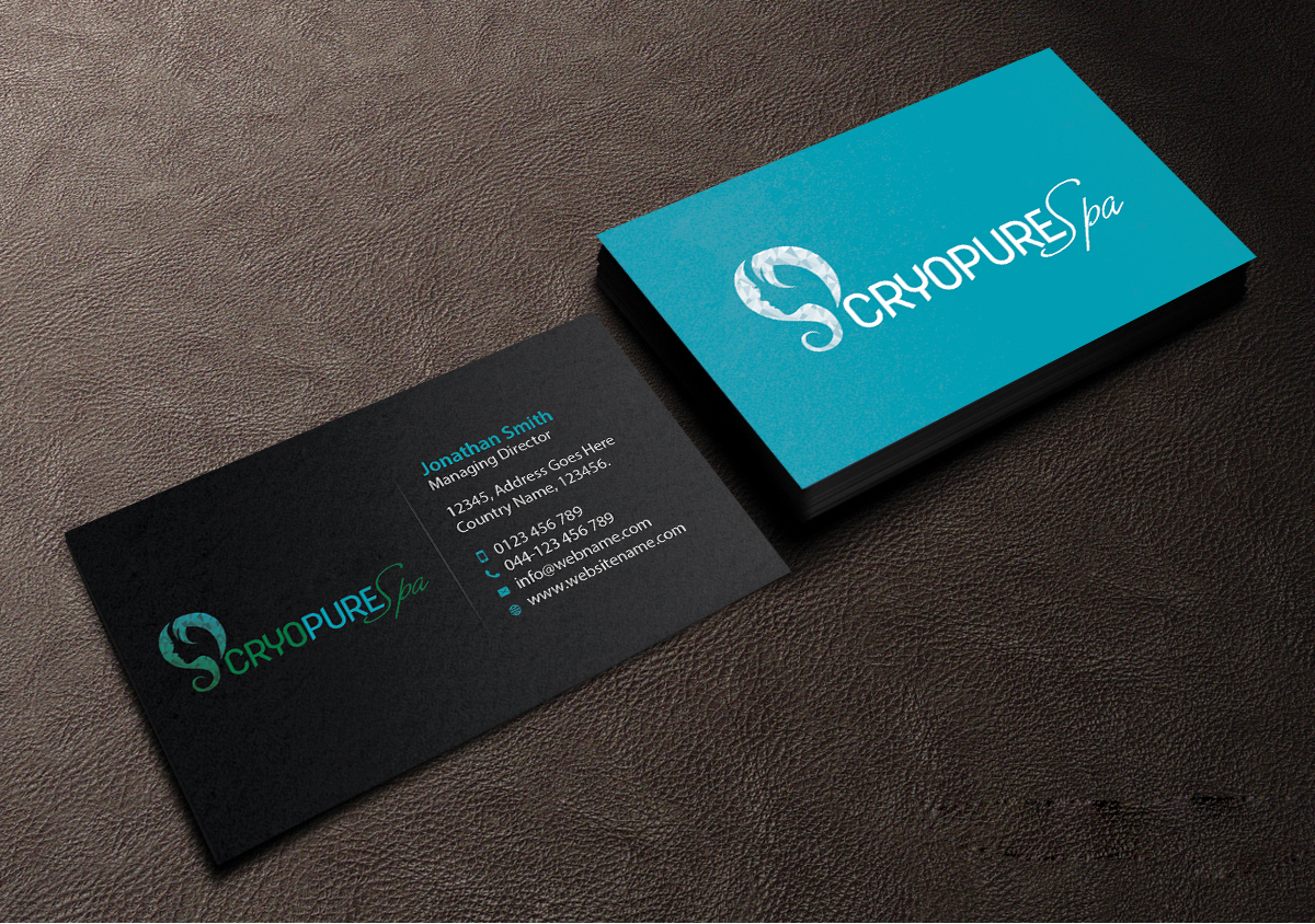 Business Card Design by Creations Box 2015 for CryoPure Spa, LLC. | Design #9220814