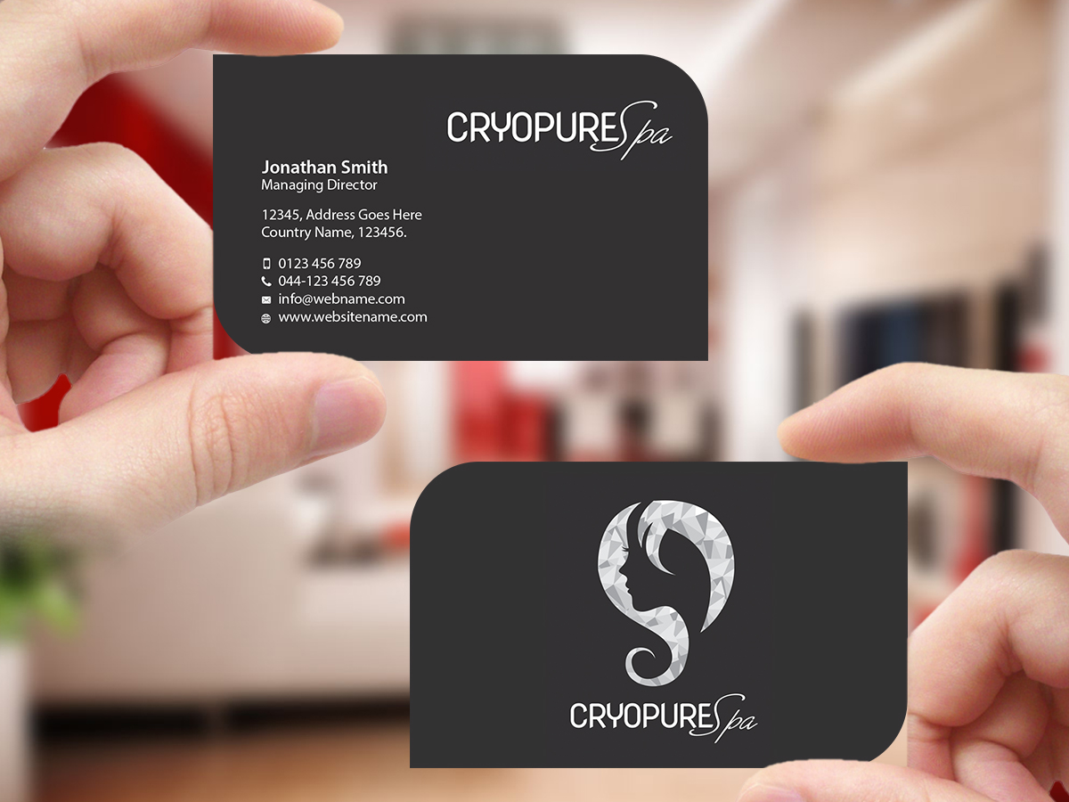 Business Card Design by Creations Box 2015 for CryoPure Spa, LLC. | Design #9220820
