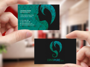 Business Card Design by Creations Box 2015 for CryoPure Spa, LLC. | Design: #9220822