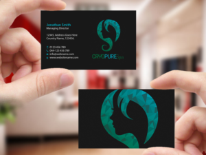 Business Card Design by Creations Box 2015 for CryoPure Spa, LLC. | Design: #9220824