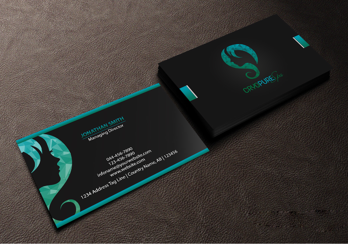 Business Card Design by Creations Box 2015 for CryoPure Spa, LLC. | Design #9220832