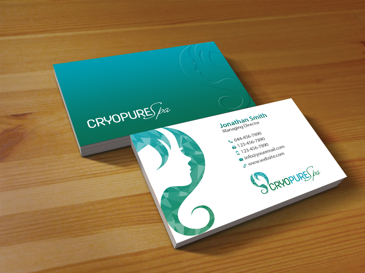 Business Card Design by Creations Box 2015 for CryoPure Spa, LLC. | Design #9220840