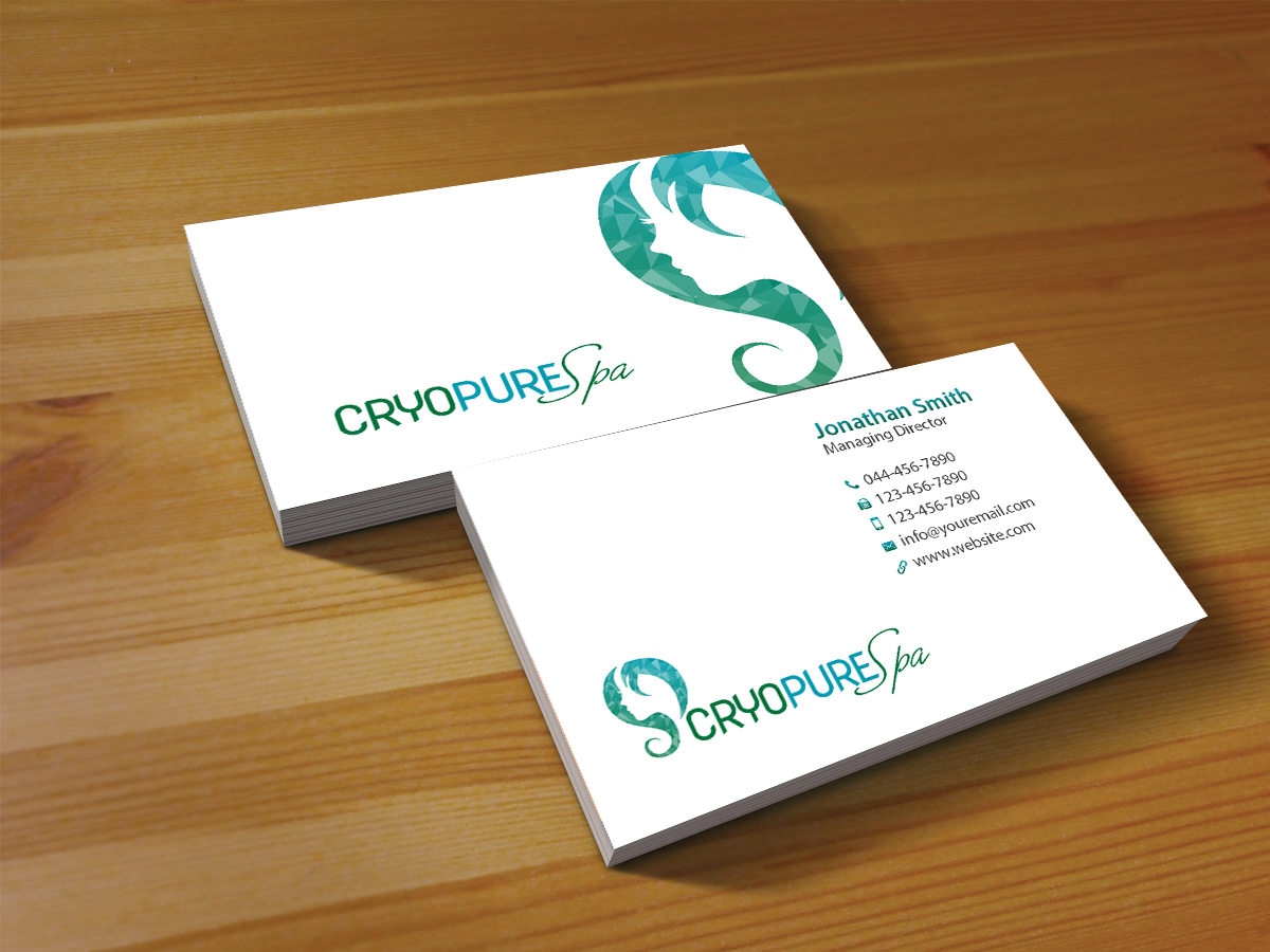 Business Card Design by Creations Box 2015 for CryoPure Spa, LLC. | Design #9220841