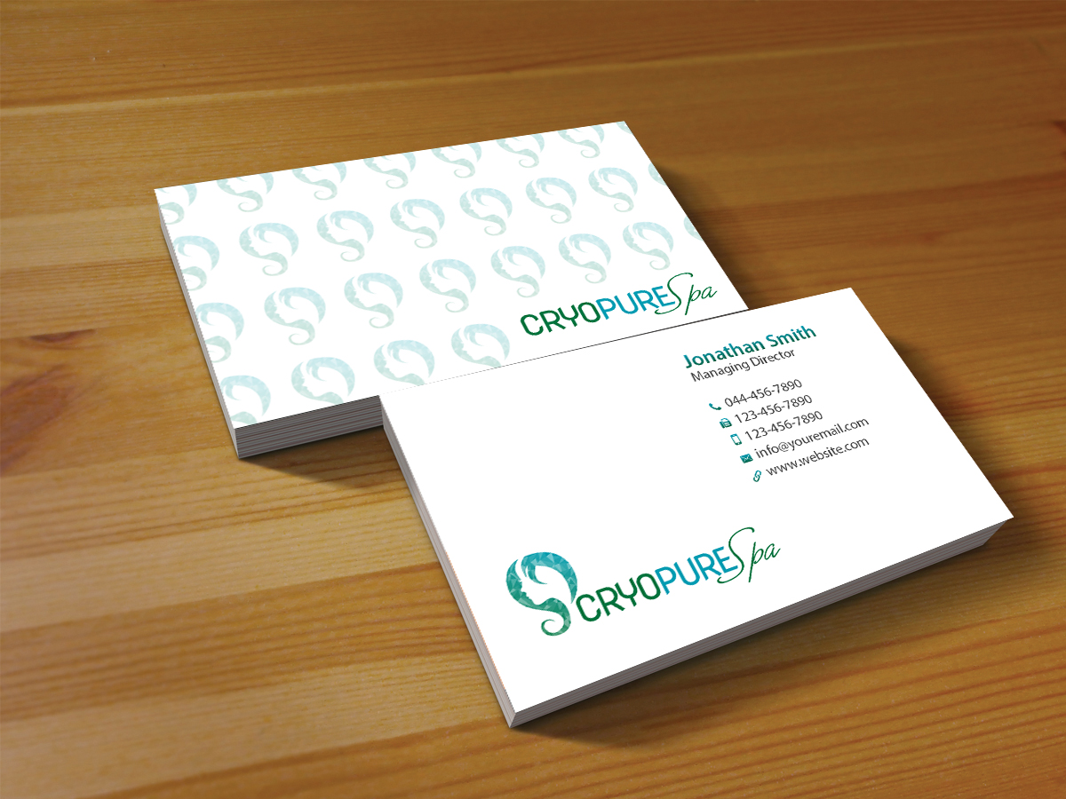 Business Card Design by Creations Box 2015 for CryoPure Spa, LLC. | Design #9220846