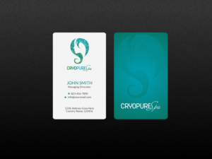 Business Card Design by Creations Box 2015 for CryoPure Spa, LLC. | Design: #9220847