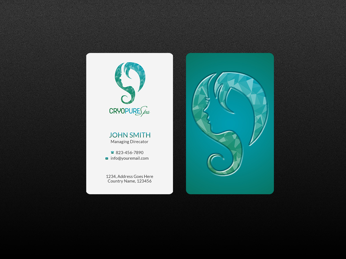 Business Card Design by Creations Box 2015 for CryoPure Spa, LLC. | Design #9220848