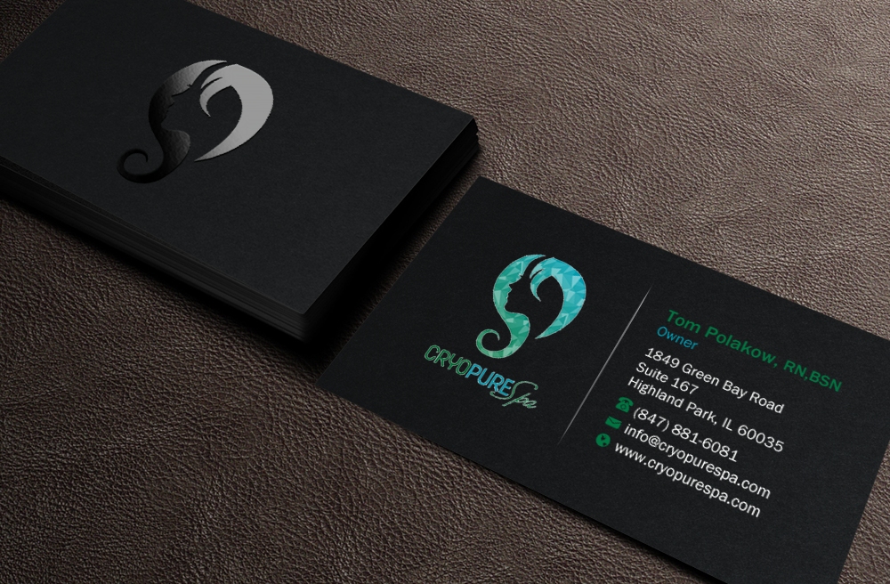 Business Card Design by Brand aid for CryoPure Spa, LLC. | Design #9209948