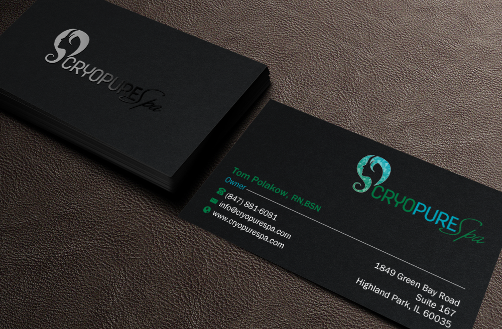 Business Card Design by Brand aid for CryoPure Spa, LLC. | Design #9209949