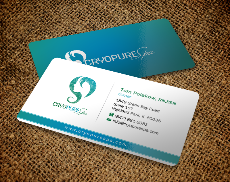 Diseño de Tarjeta de Presentación por Brand aid para CryoPure Spa, LLC. | Diseño #9217203