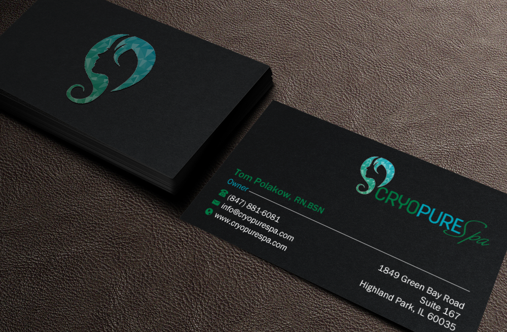 Business Card Design by Brand aid for CryoPure Spa, LLC. | Design #9217204