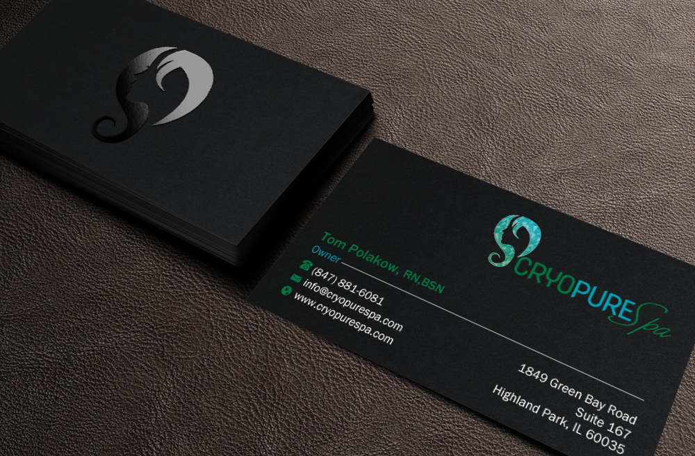 Business Card Design by Brand aid for CryoPure Spa, LLC. | Design #9217206