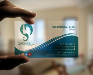 Design de Carte de Visite par chandrayaan.creative pour CryoPure Spa, LLC. | Design : #9209781